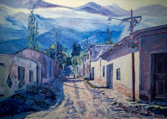 "Barro tal vez", óleo sobre tela de Francisco Sosa.